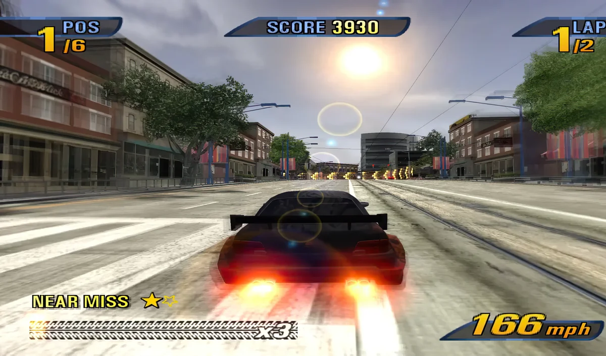 Gameplay screenshot for Burnout 3: Takedown on Sony Playstation 2 (Region not specified)