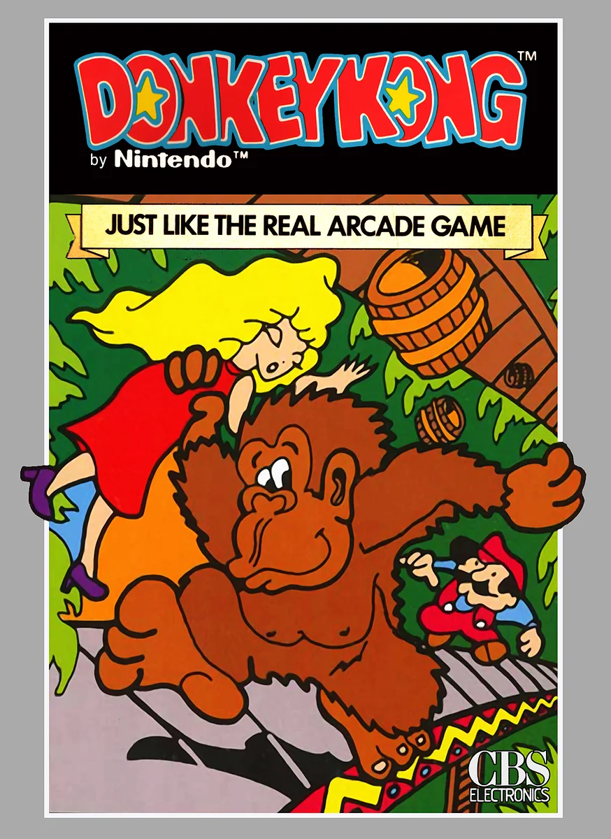Box front for Donkey Kong on ColecoVision (Europe)
