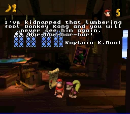 Gameplay screenshot for Donkey Kong Country 2: Diddy's Kong Quest on Super Nintendo Entertainment System (World)