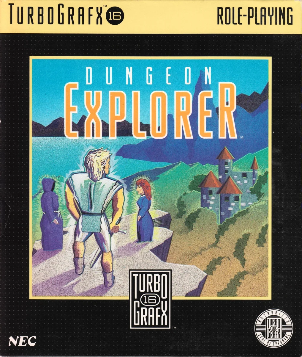 Box front for Dungeon Explorer on NEC TurboGrafx-16 (North America)