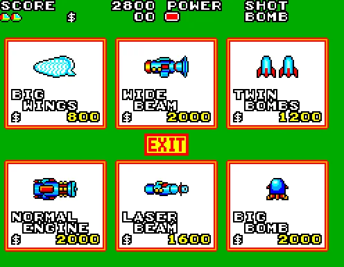 Gameplay screenshot for Fantasy Zone II on Sega Master System (World)