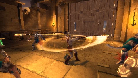 Gameplay screenshot for God of War: Chains of Olympus on Sony PSP (Region not specified)