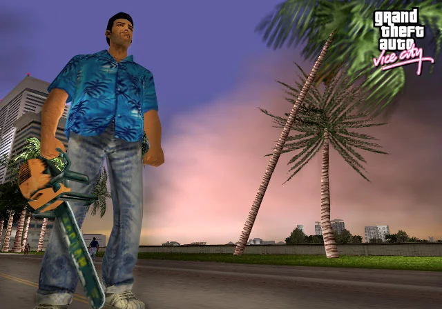 Gameplay screenshot for Grand Theft Auto: Vice City on Sony Playstation 2 (Region not specified)