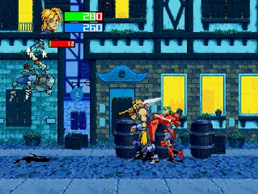 Gameplay screenshot for Guardian Heroes on Sega Saturn (North America)