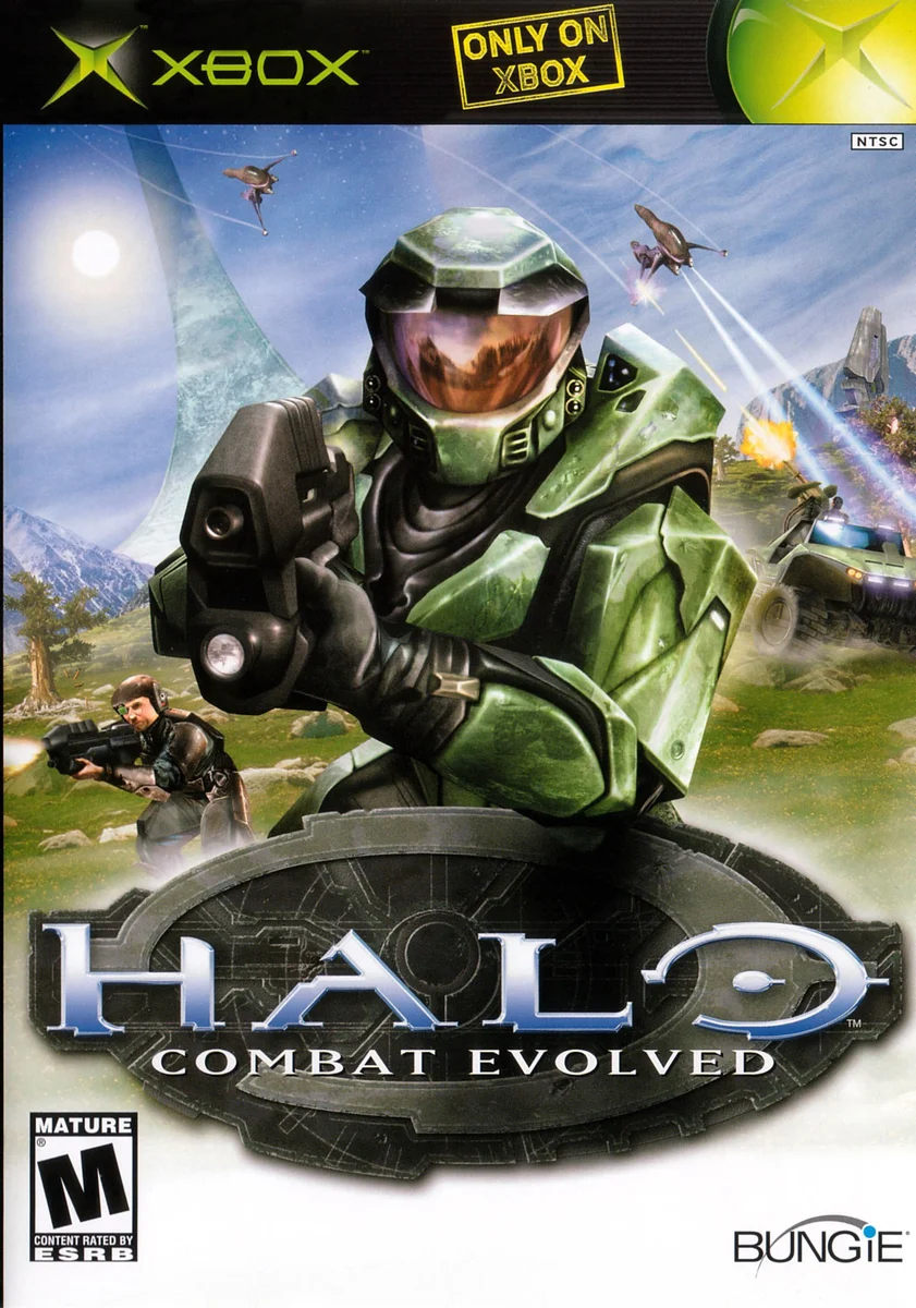 Box front for Halo: Combat Evolved on Microsoft Xbox (North America)
