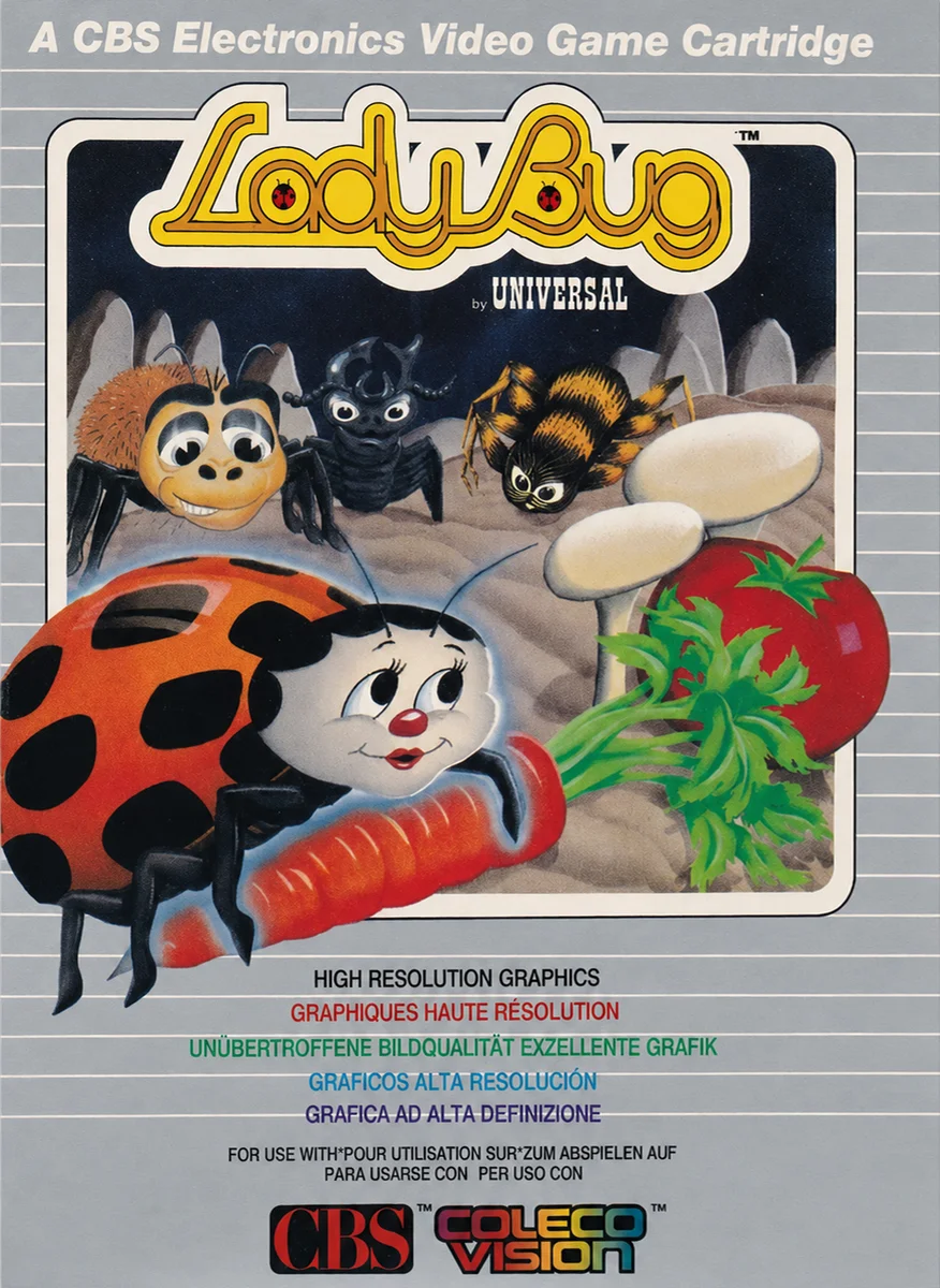 Box front for Lady Bug on ColecoVision (Europe)