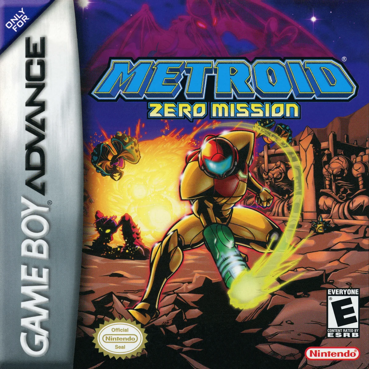 Box front for Metroid: Zero Mission on Nintendo Game Boy Advance (North America)