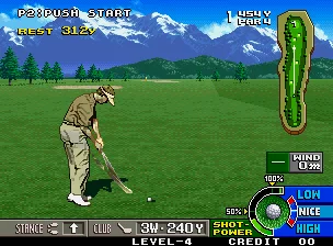 Gameplay screenshot for Neo Turf Masters on SNK Neo Geo AES (North America)
