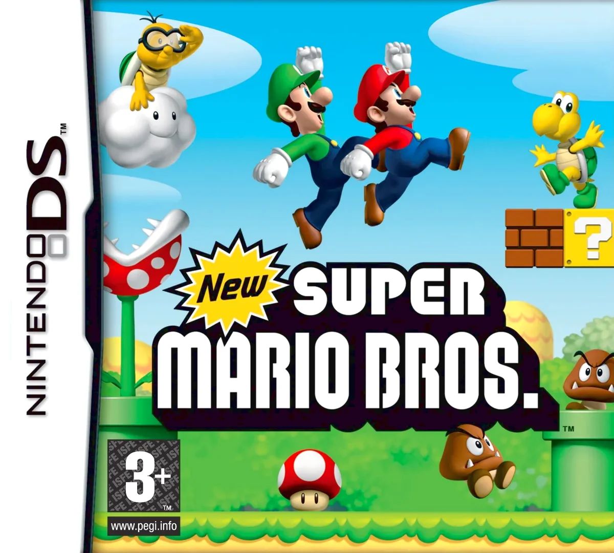 Box front for New Super Mario Bros. on Nintendo DS (Europe)