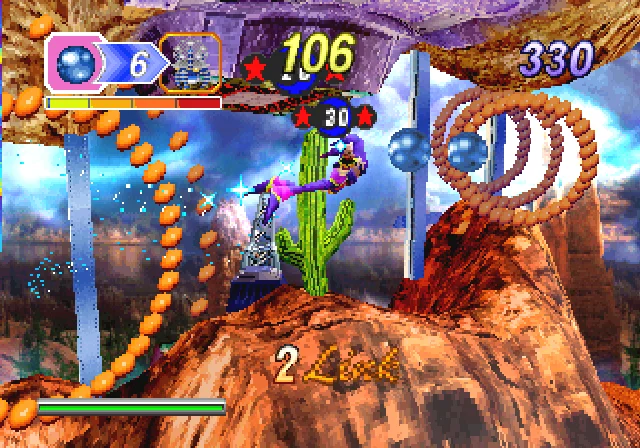 Gameplay screenshot for NiGHTS into Dreams... on Sega Saturn (World)