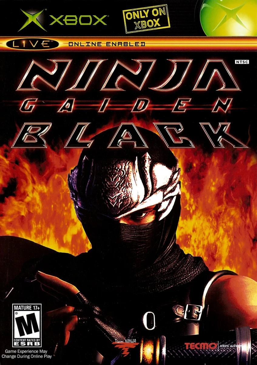 Box front for Ninja Gaiden Black on Microsoft Xbox (North America)