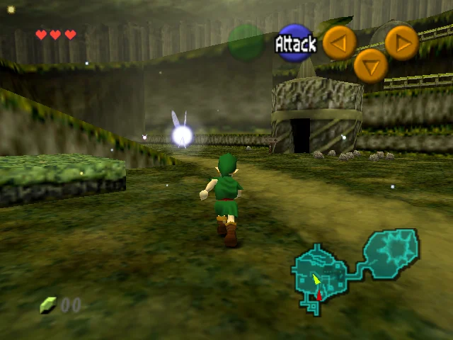 Gameplay screenshot for The Legend of Zelda: Ocarina of Time on Nintendo 64 (Region not specified)