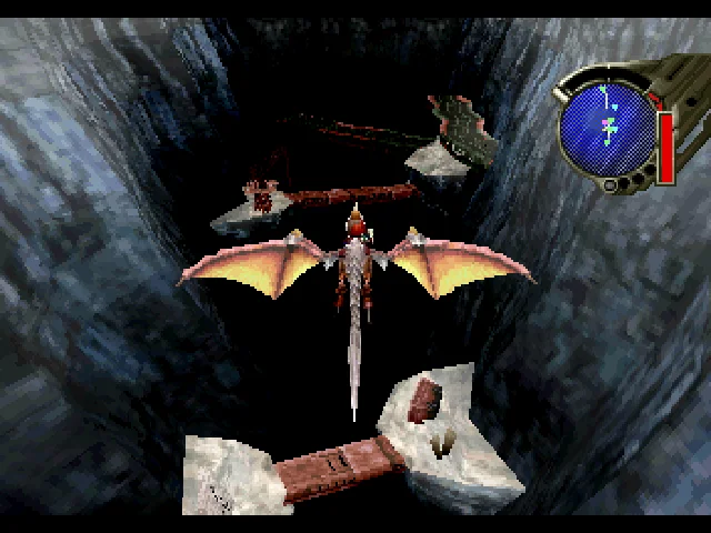 Gameplay screenshot for Panzer Dragoon Saga on Sega Saturn (World)