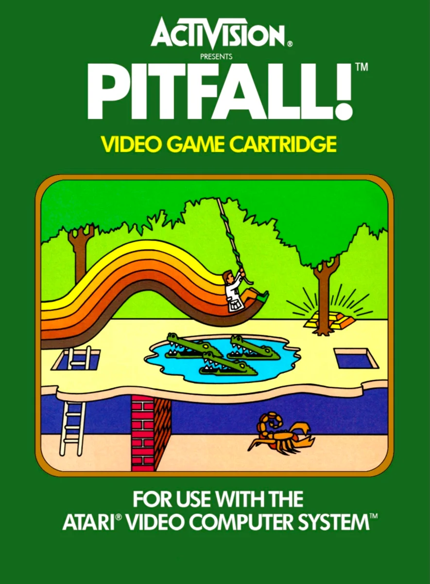 Box front for Pitfall! on Atari 2600 (North America)