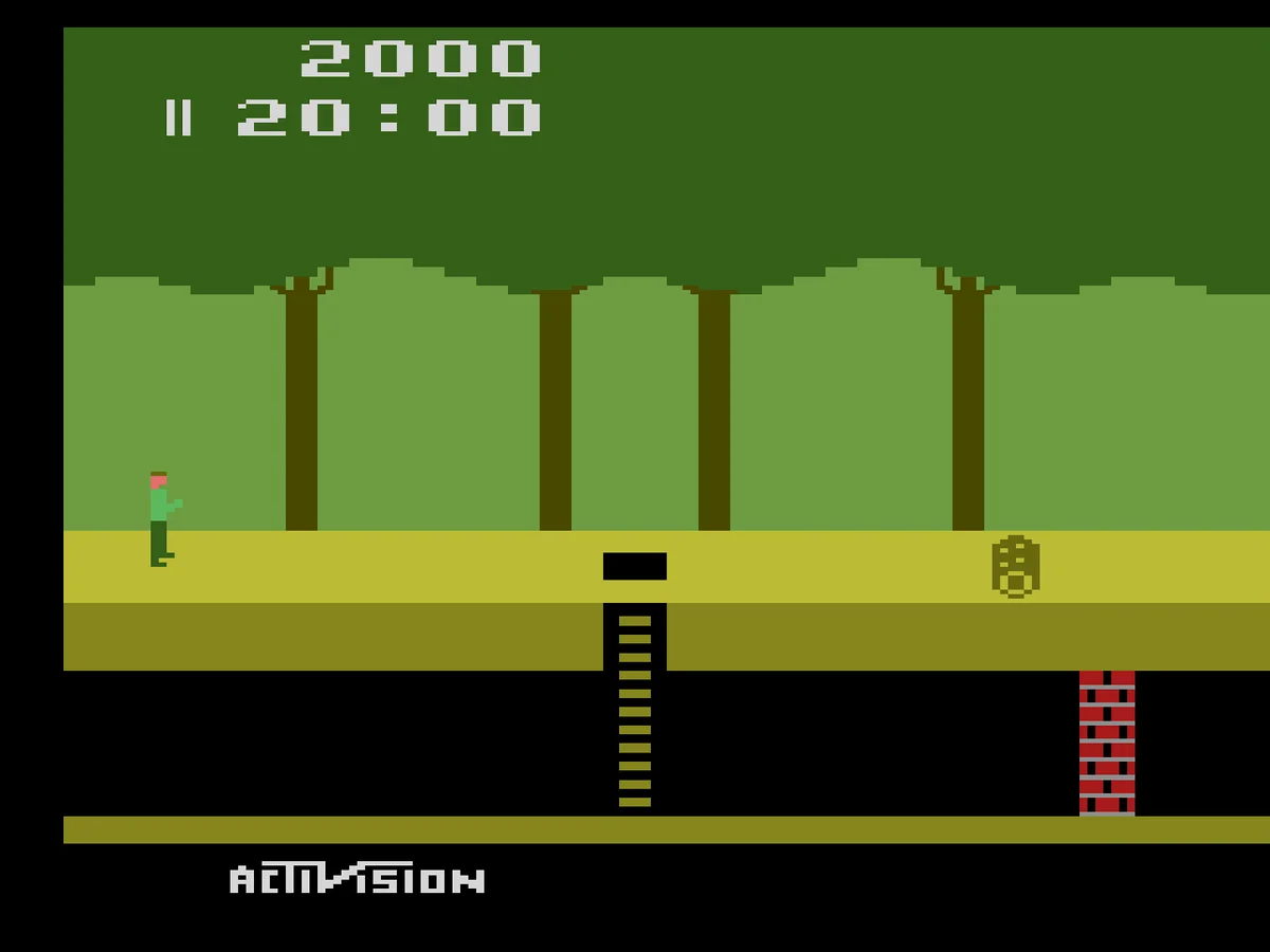 Gameplay screenshot for Pitfall! on Atari 2600 (North America)