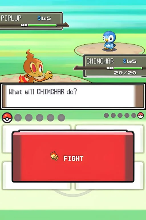 Gameplay screenshot for Pokémon Platinum Version on Nintendo DS (Region not specified)
