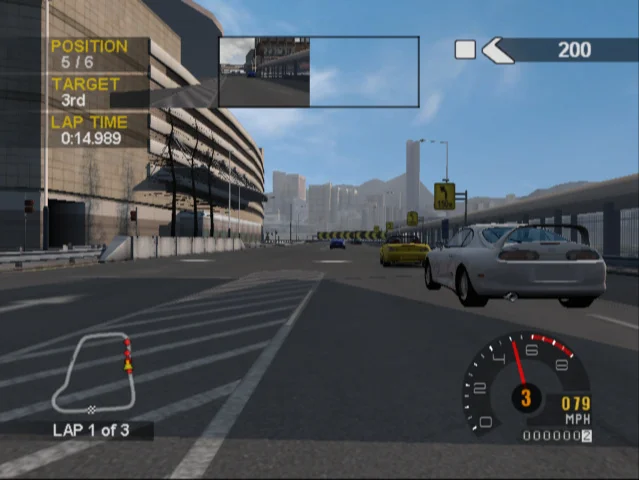 Gameplay screenshot for Project Gotham Racing 2 on Microsoft Xbox (North America)