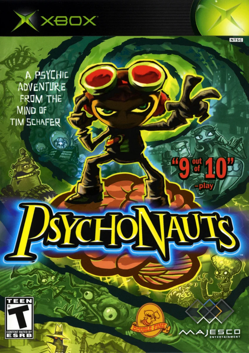 Box front for Psychonauts on Microsoft Xbox (North America)