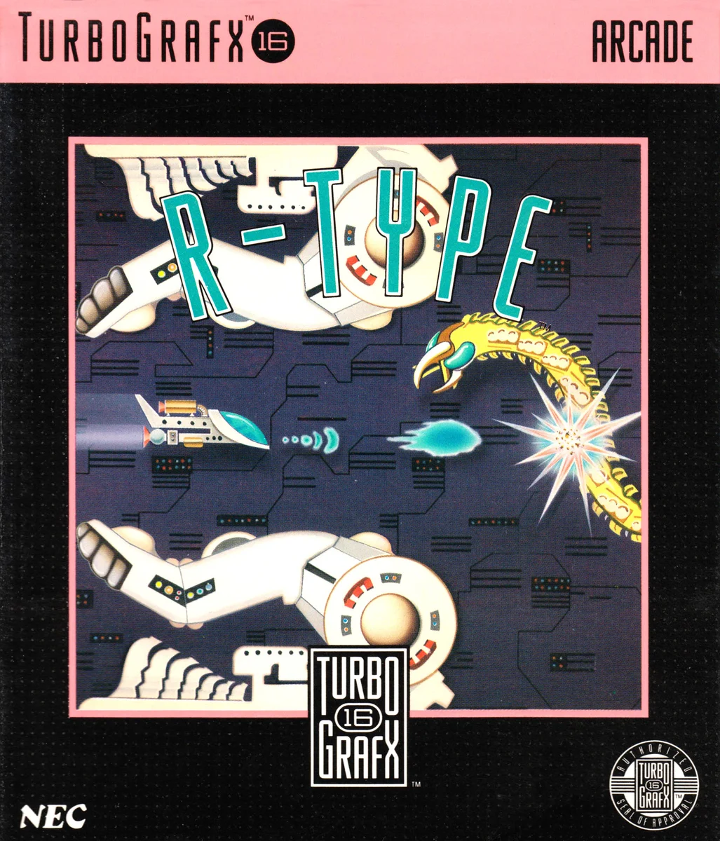 Box front for R-Type on NEC TurboGrafx-16 (North America)