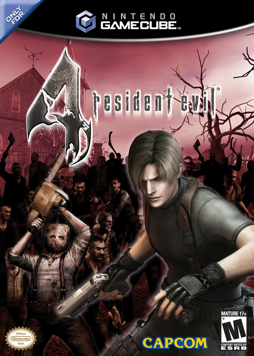 Box front for Resident Evil 4 on Nintendo GameCube (North America)