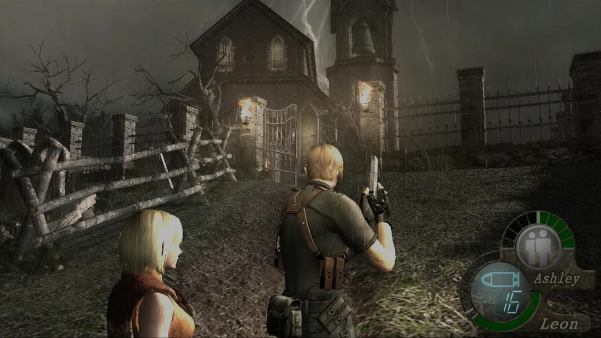 Gameplay screenshot for Resident Evil 4 on Nintendo GameCube (Region not specified)