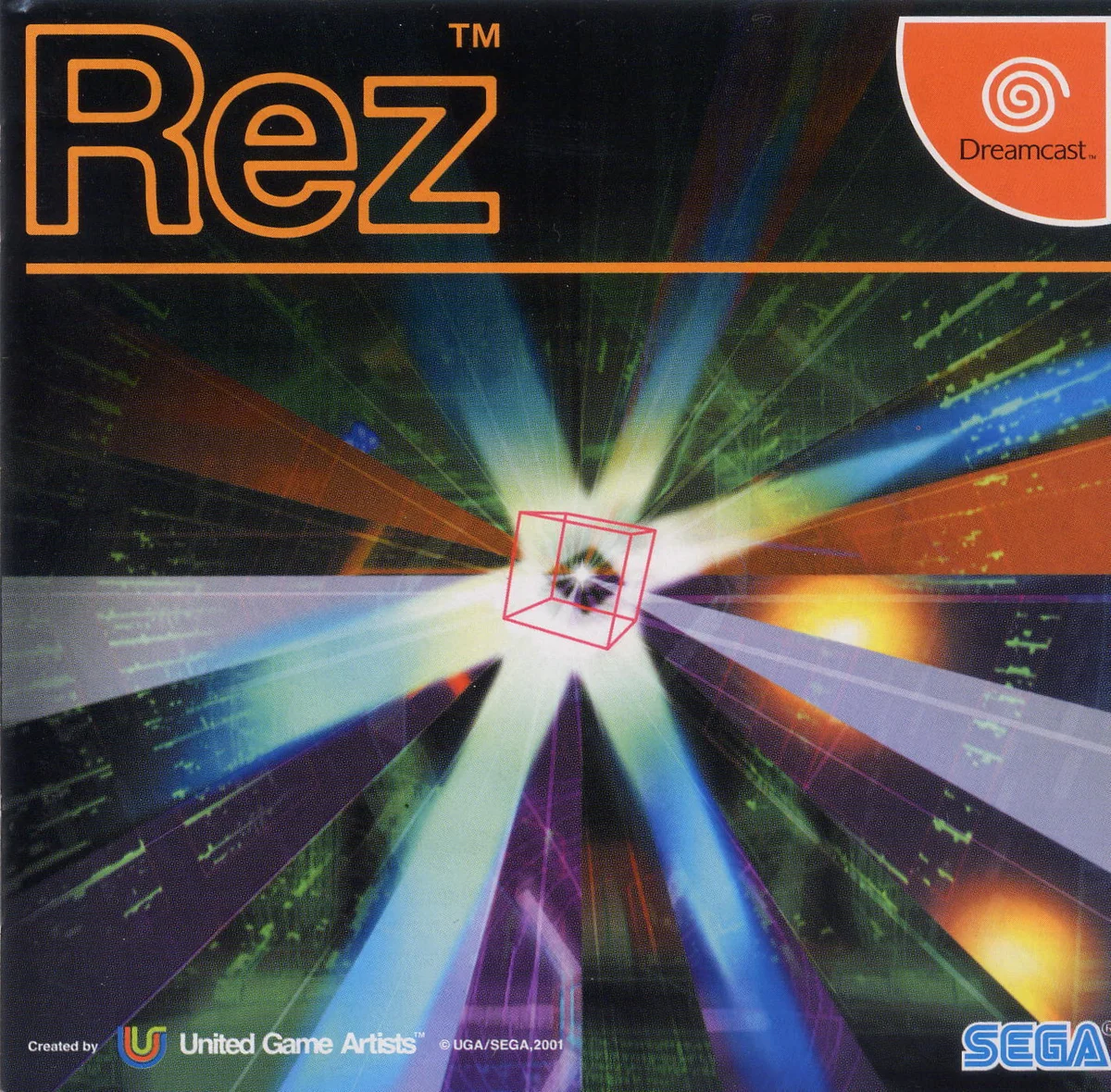 Box front for Rez on Sega Dreamcast (Japan)