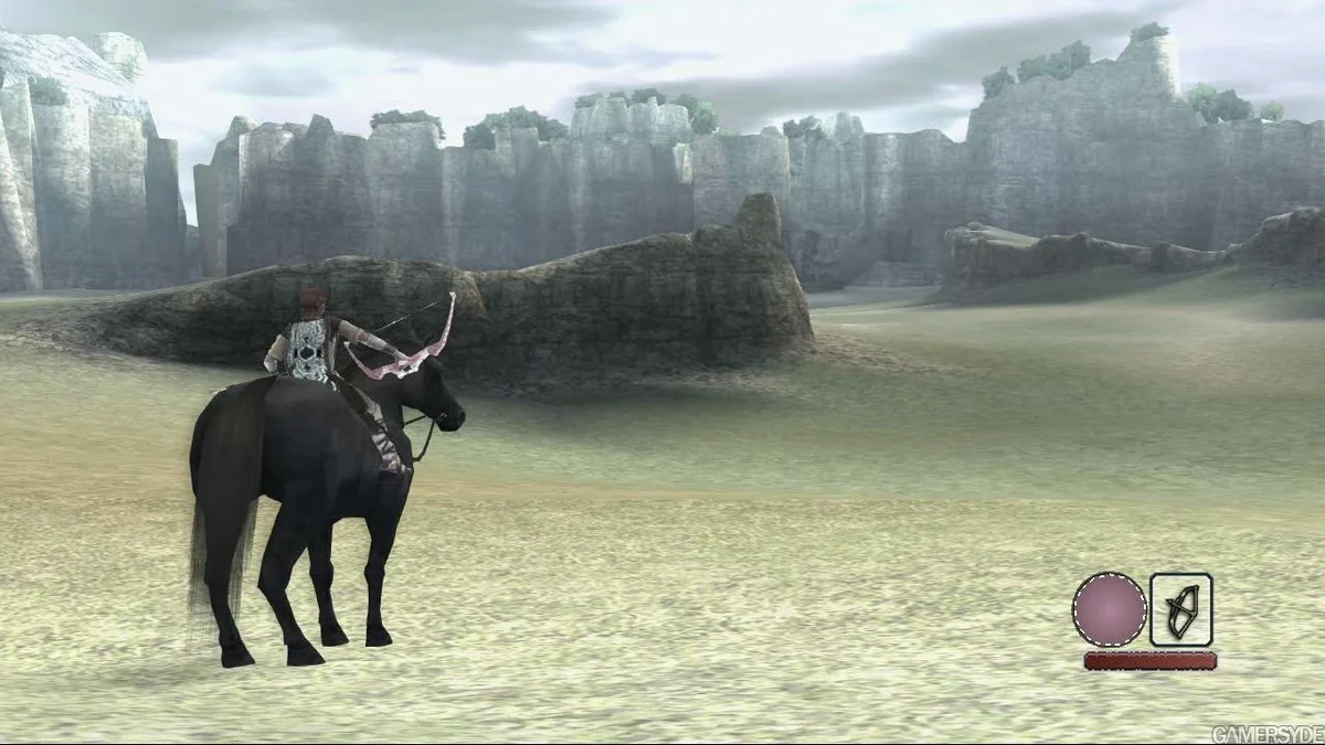 Gameplay screenshot for Shadow of the Colossus on Sony Playstation 2 (Region not specified)