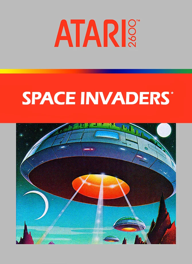 Box front for Space Invaders on Atari 2600 (North America)