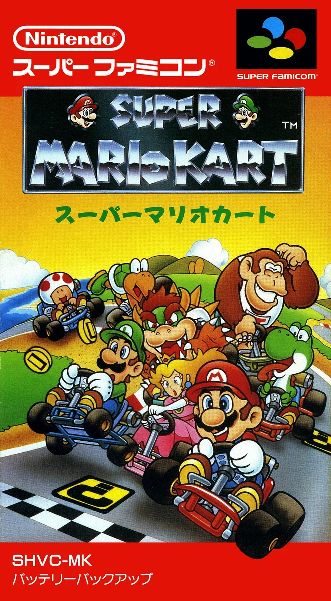 Box front for Super Mario Kart on Super Nintendo Entertainment System (Japan)