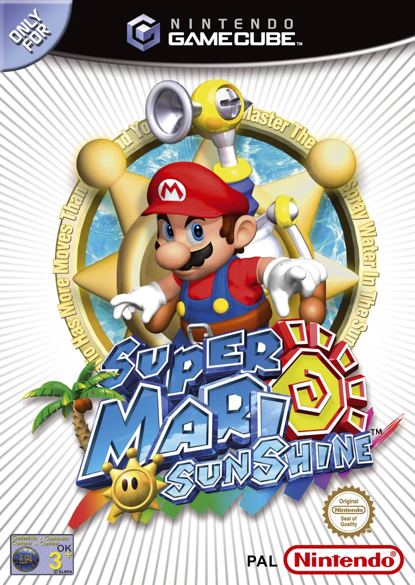 Box front for Super Mario Sunshine on Nintendo GameCube (Europe)