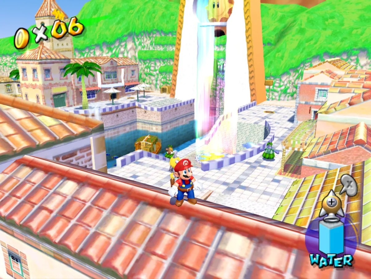Gameplay screenshot for Super Mario Sunshine on Nintendo GameCube (Region not specified)