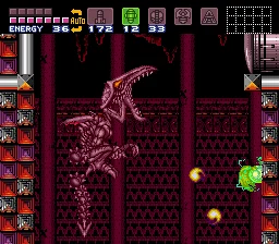 Gameplay screenshot for Super Metroid on Super Nintendo Entertainment System (World)