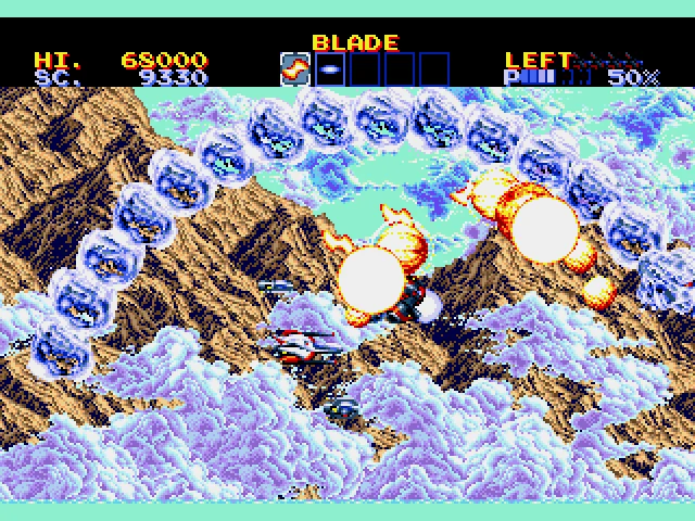 Gameplay screenshot for Lightening Force: Quest for the Darkstar on Sega Genesis (Region not specified)