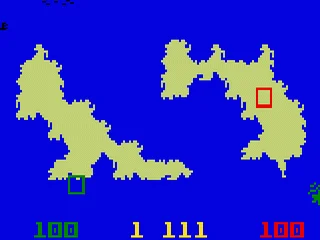 Gameplay screenshot for Utopia on Mattel Intellivision (Region not specified)