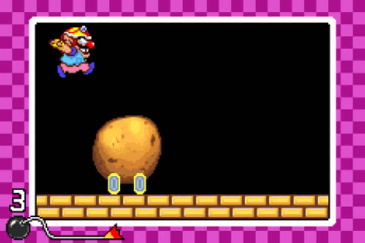 Gameplay screenshot for WarioWare, Inc.: Mega Microgame$! on Nintendo Game Boy Advance (Region not specified)