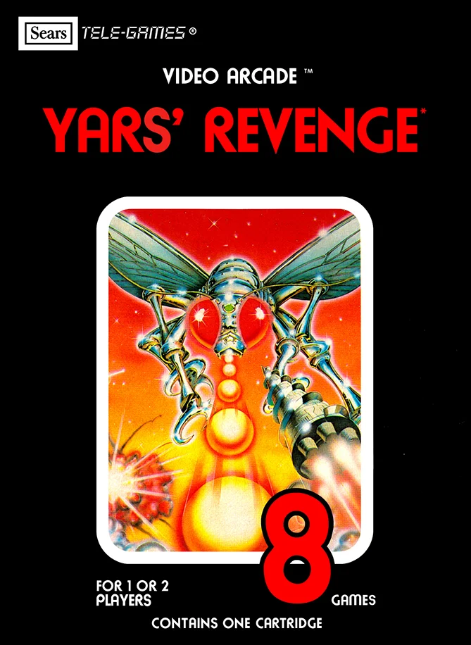 Box front for Yars' Revenge on Atari 2600 (North America)