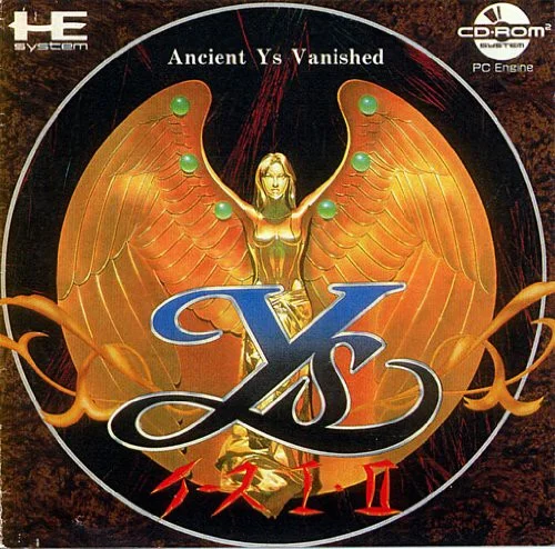 Box front for Ys Book I & II on NEC TurboGrafx-CD (Japan)